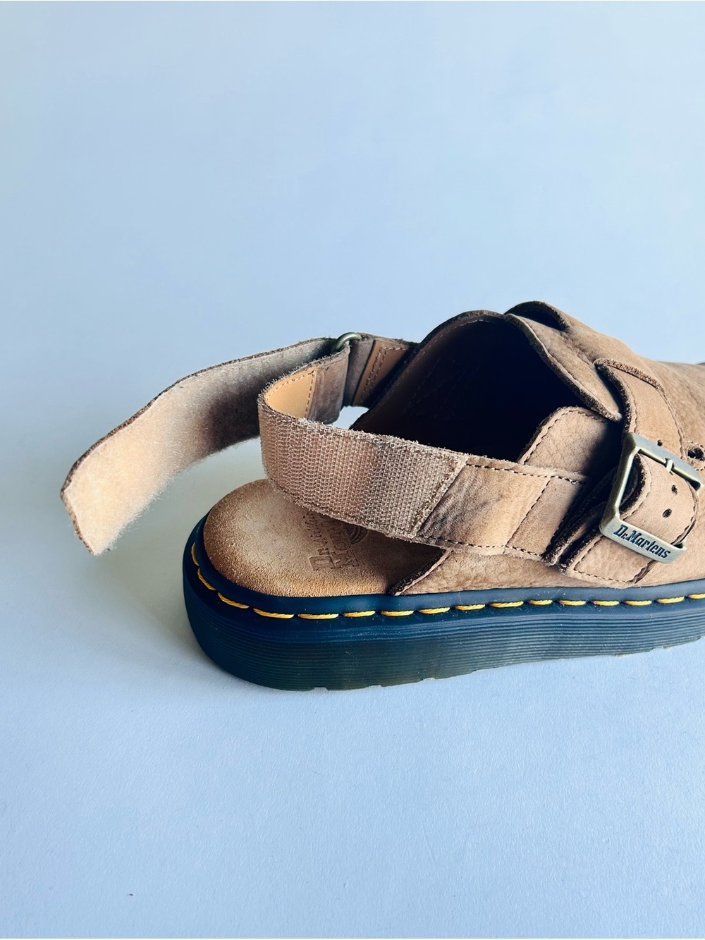 Men’s Dr. Martens Jorge II Tan Leather Suede Close Toe Clogs Sandals size 9 - Picture 10 of 15